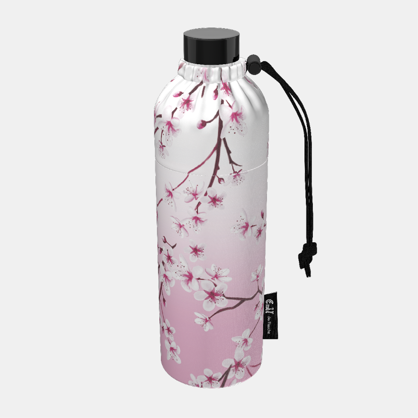 Trinkflasche Erwachsene Design Kirschblüte 0,75l