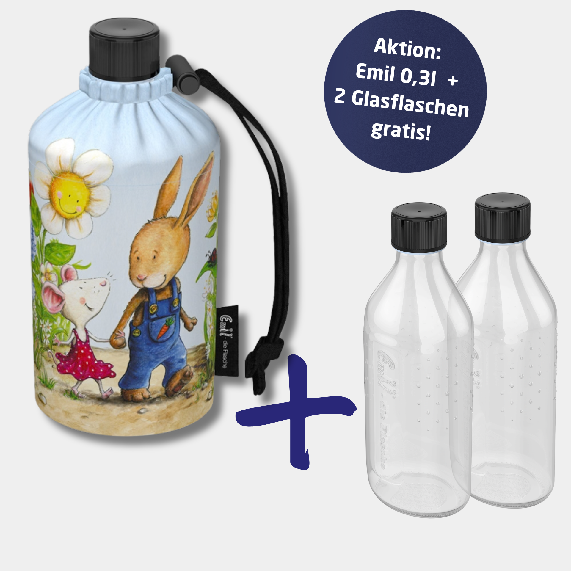 Trinkflaschen für Kinder aus Glas