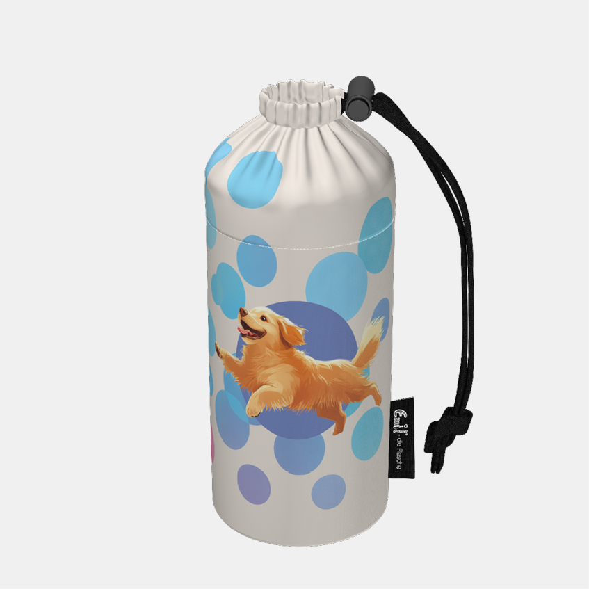 Flaschenbeutel Motiv Hunde 0,4l