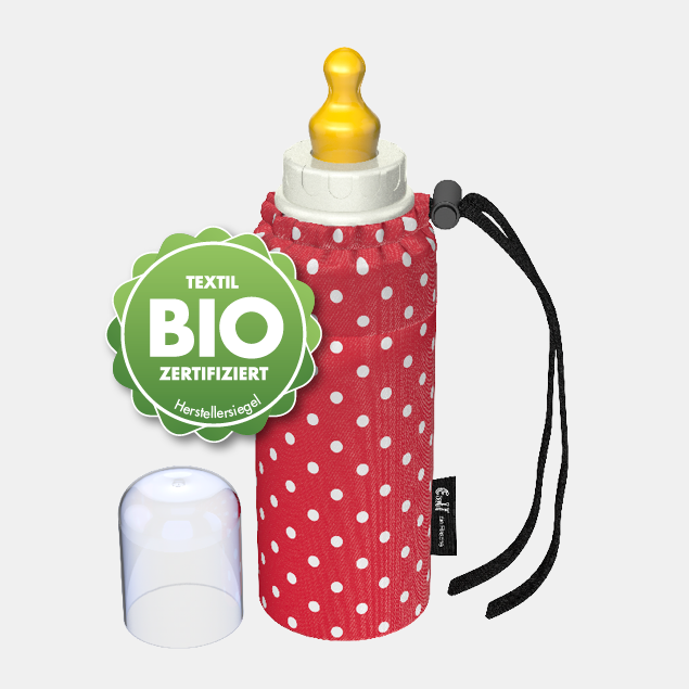 Emil Babyflasche Design BIO-Punkte Rot