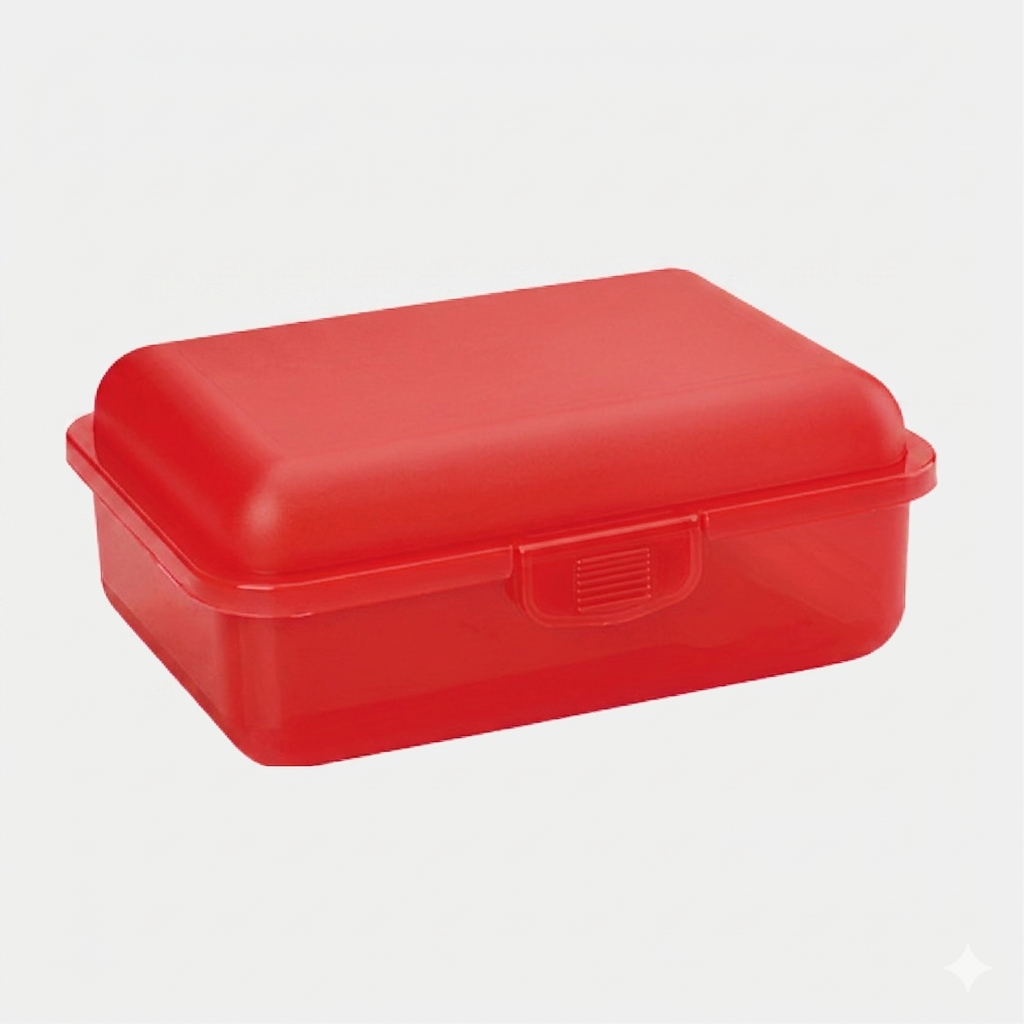 Brotbox mit Trennfach Farbe Rot