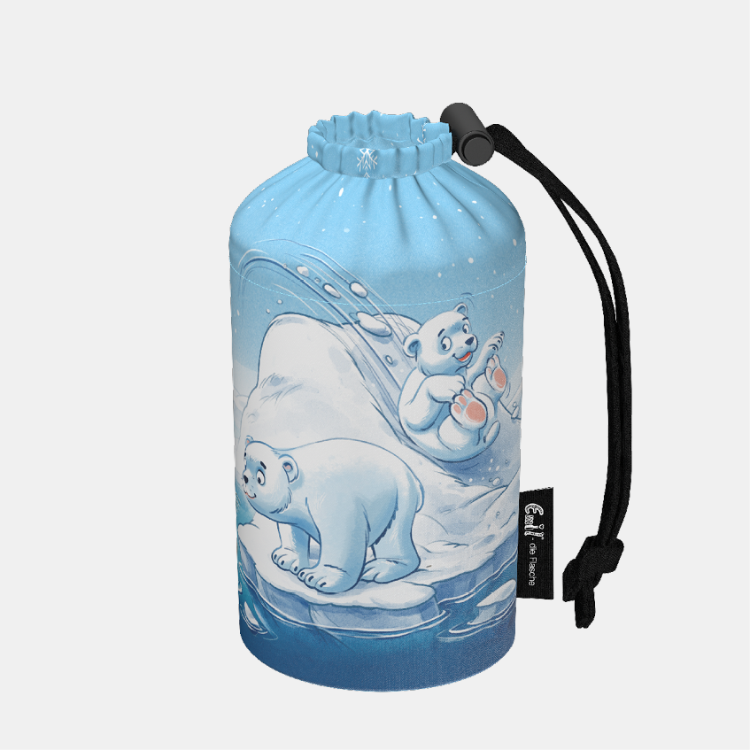 Flaschenbeutel Motiv Polartiere 0,3l