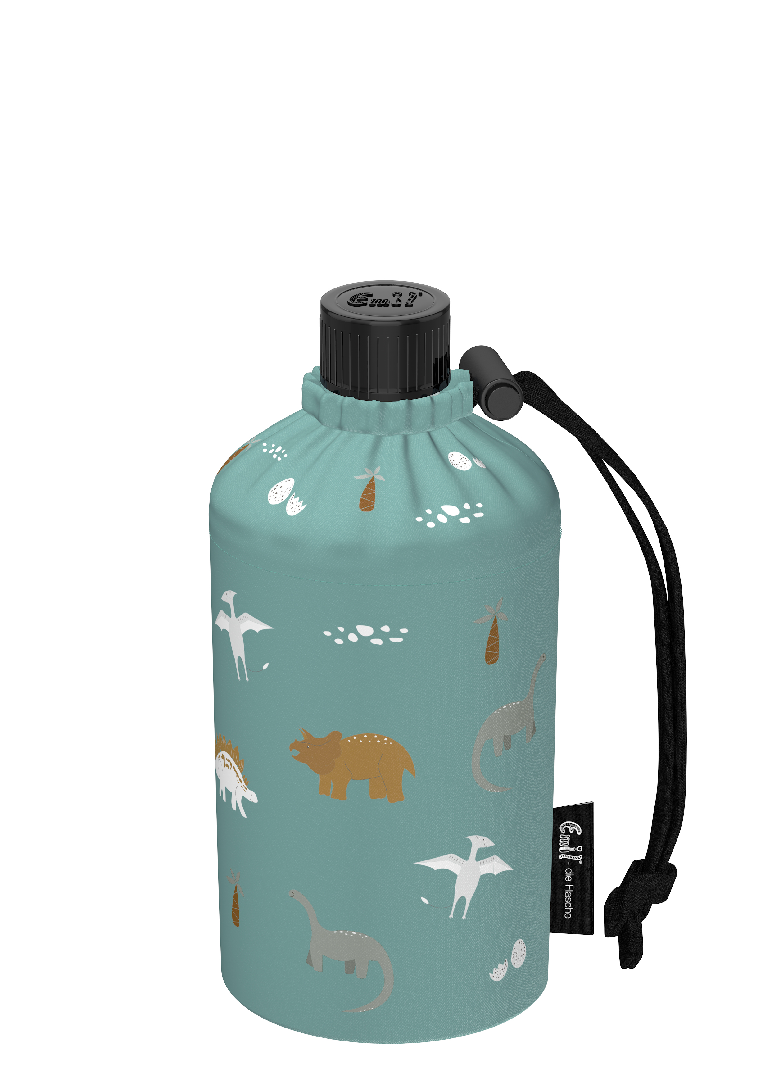 Trinkflasche Kinder Motiv Dinos Petrol 0,3l