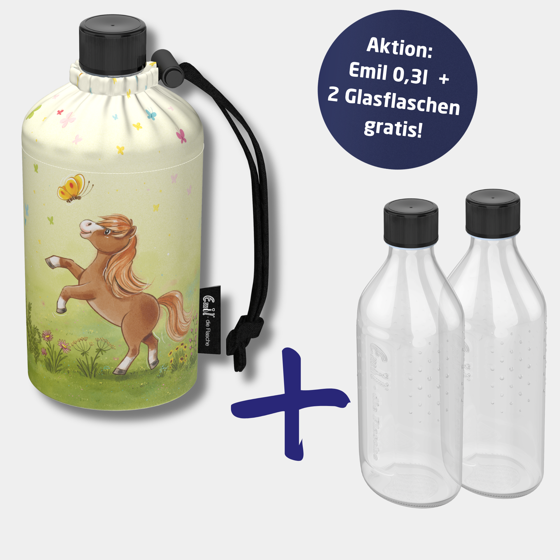 Trinkflaschen für Kinder aus Glas