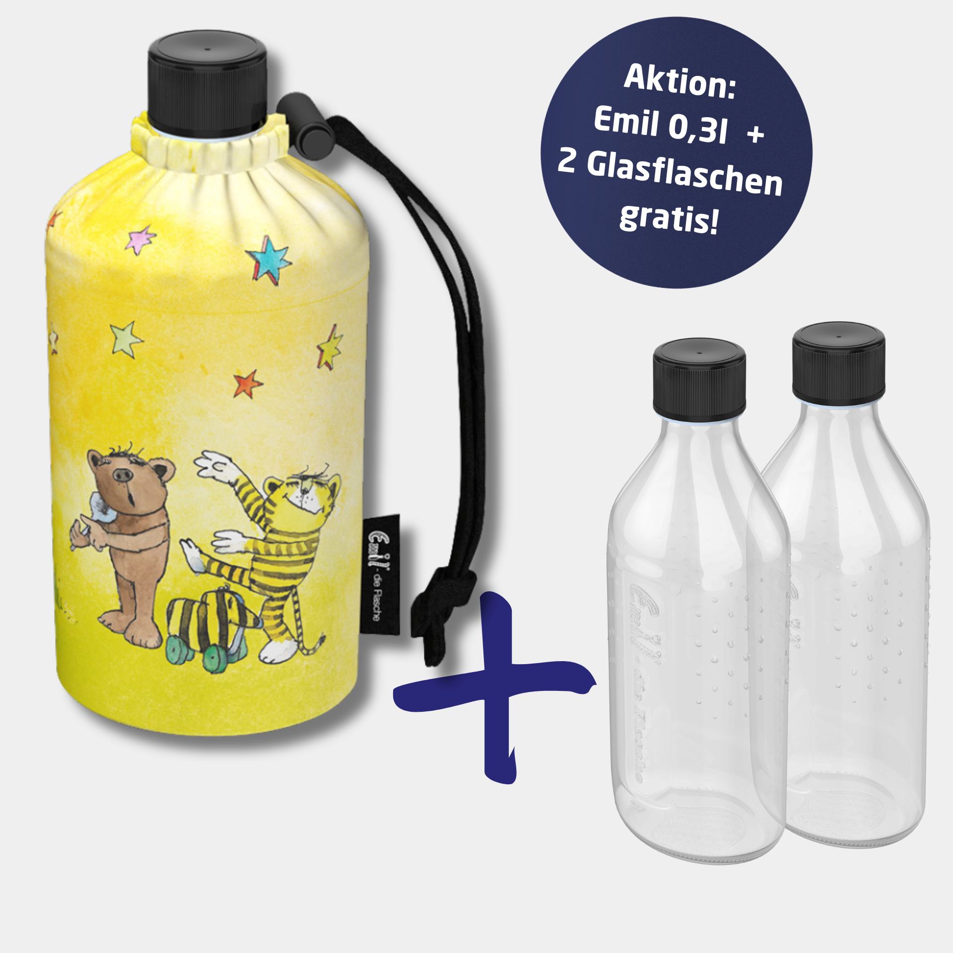 Trinkflaschen für Kinder aus Glas