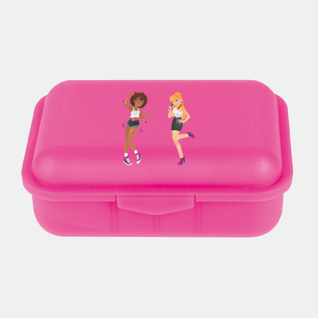 Brotbox mit Trennsteg Motiv Popstars