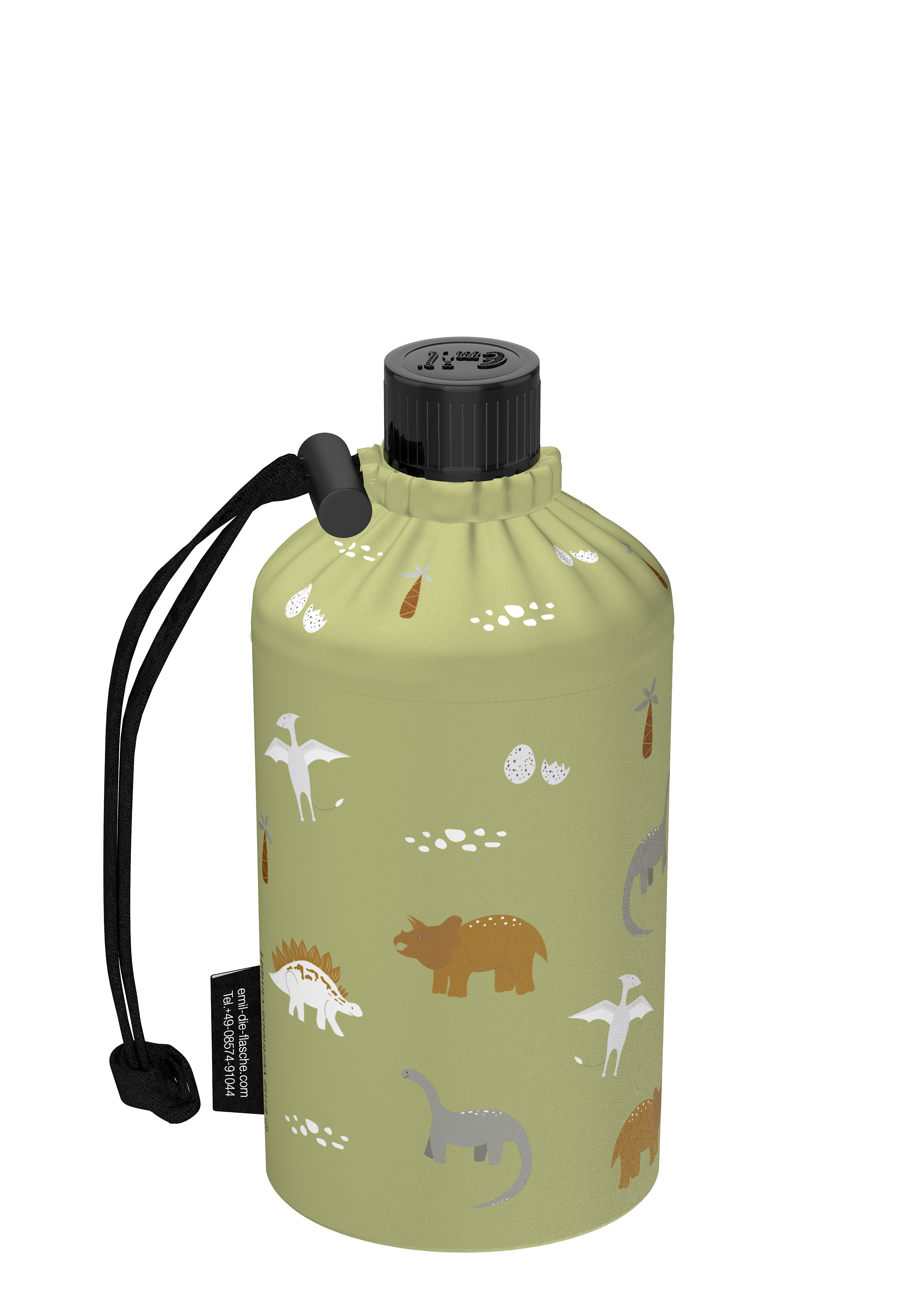 Trinkflasche Kinder Motiv Dinos Mint 0,3l