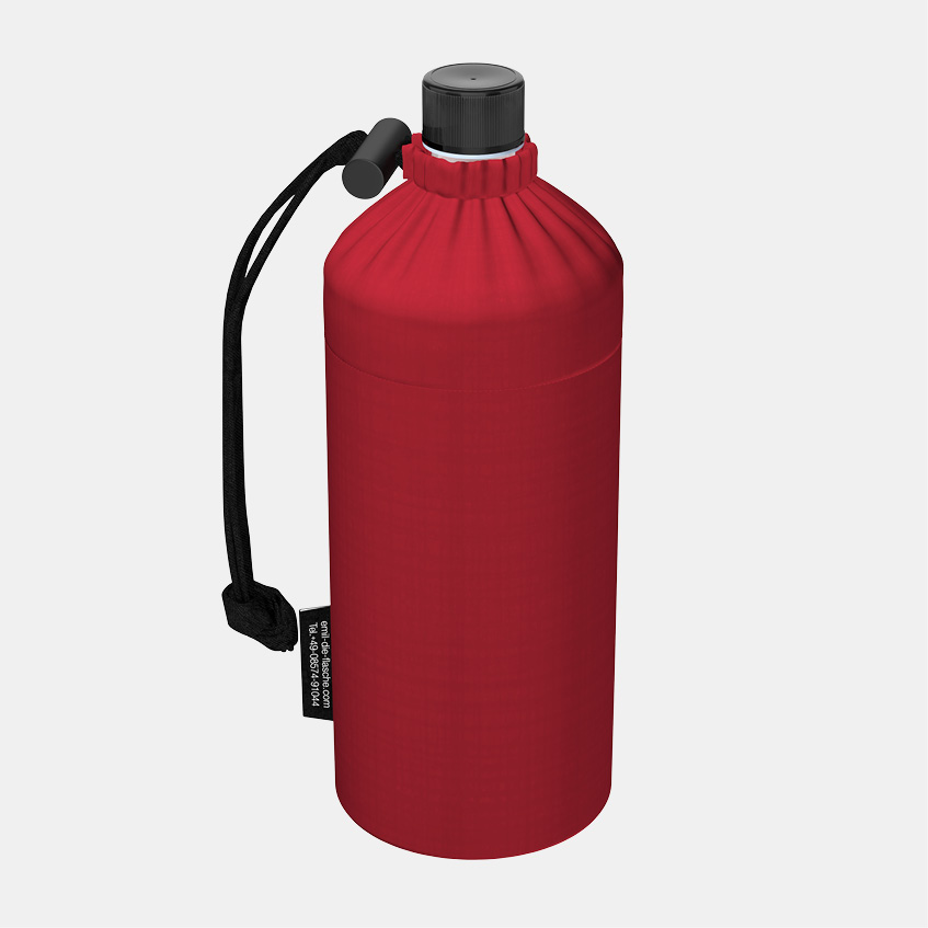 Emil Glas Trinkflasche rot