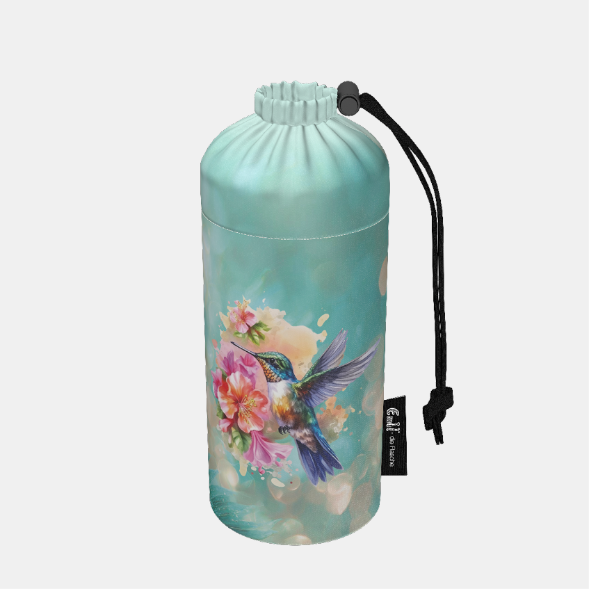 Flaschenbeutel Motiv Kolibri 0,6l