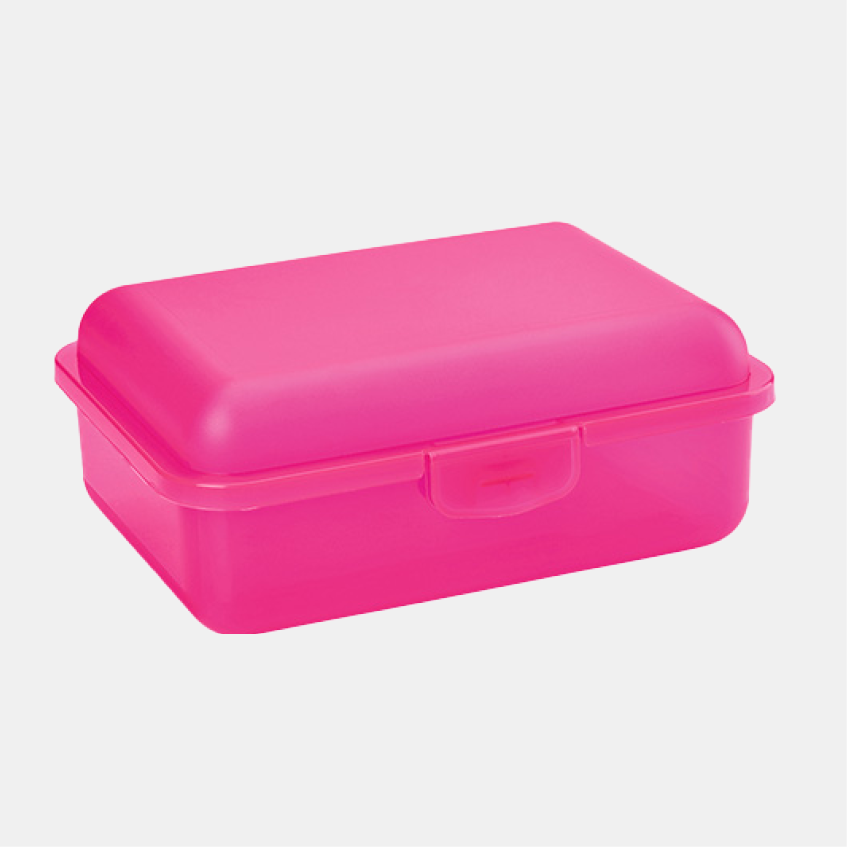 Brotbox mit Trennfach Farbe Pink Brotbox mit Trennfach Farbe Pink