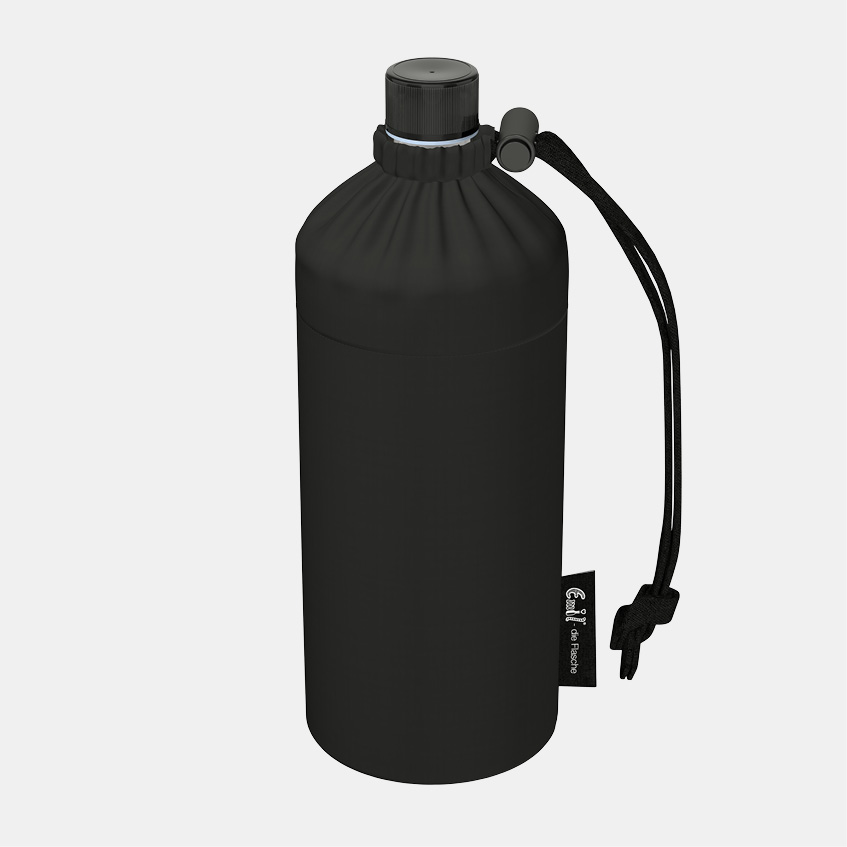 Trinkflasche Design Black Emil Glas Trinkflasche schwarz