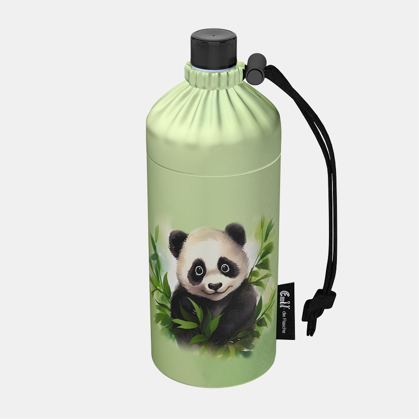 Trinkflasche Kinder Motiv Panda 0,4l Trinkflasche Kinder Panda