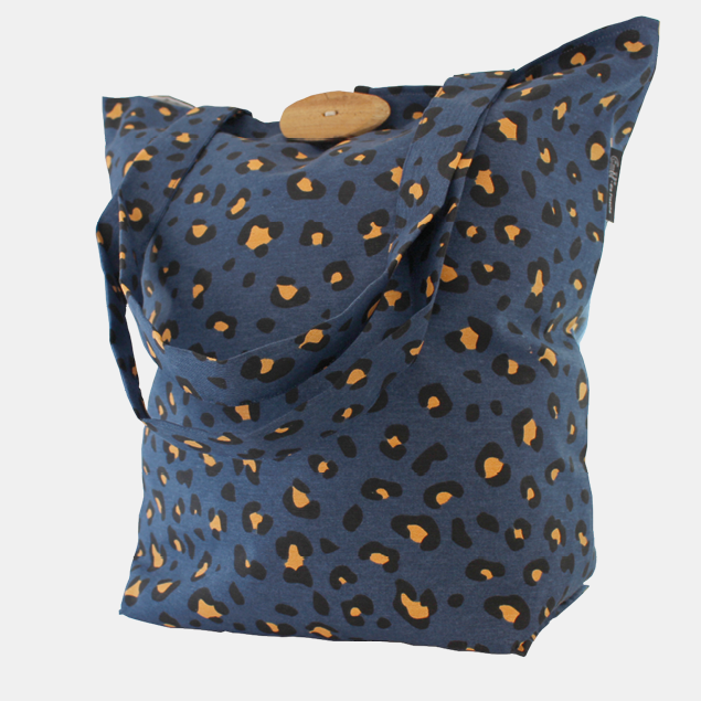 Tasche Shopper Design Blue Leo