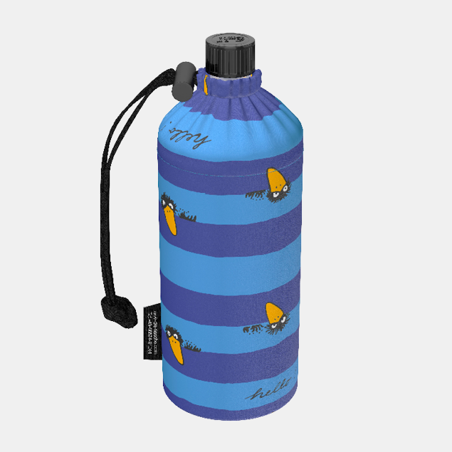 Trinkflasche Kinder Motiv Rabe blau 0,4l