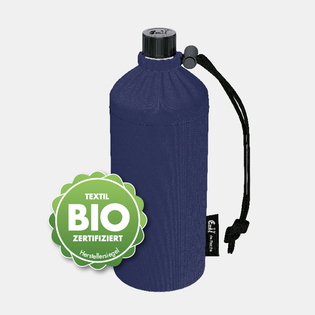 Trinkflasche Design BIO-Blau