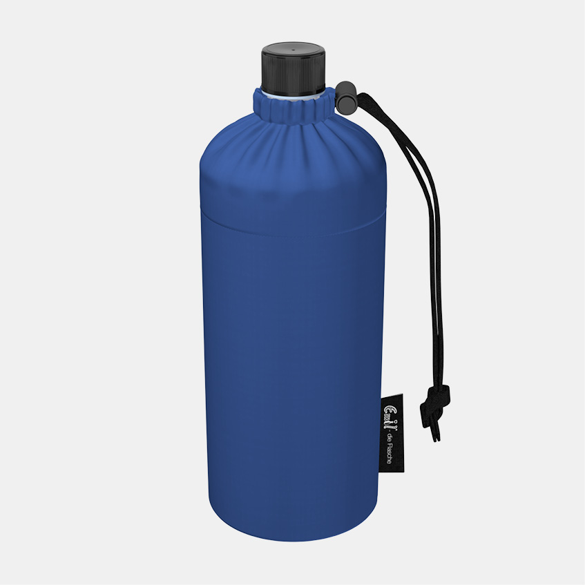 Trinkflasche Design Blue Glastrinkflasche blau