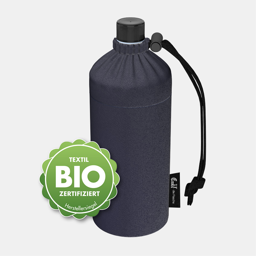 Trinkflasche Design BIO-Jeans