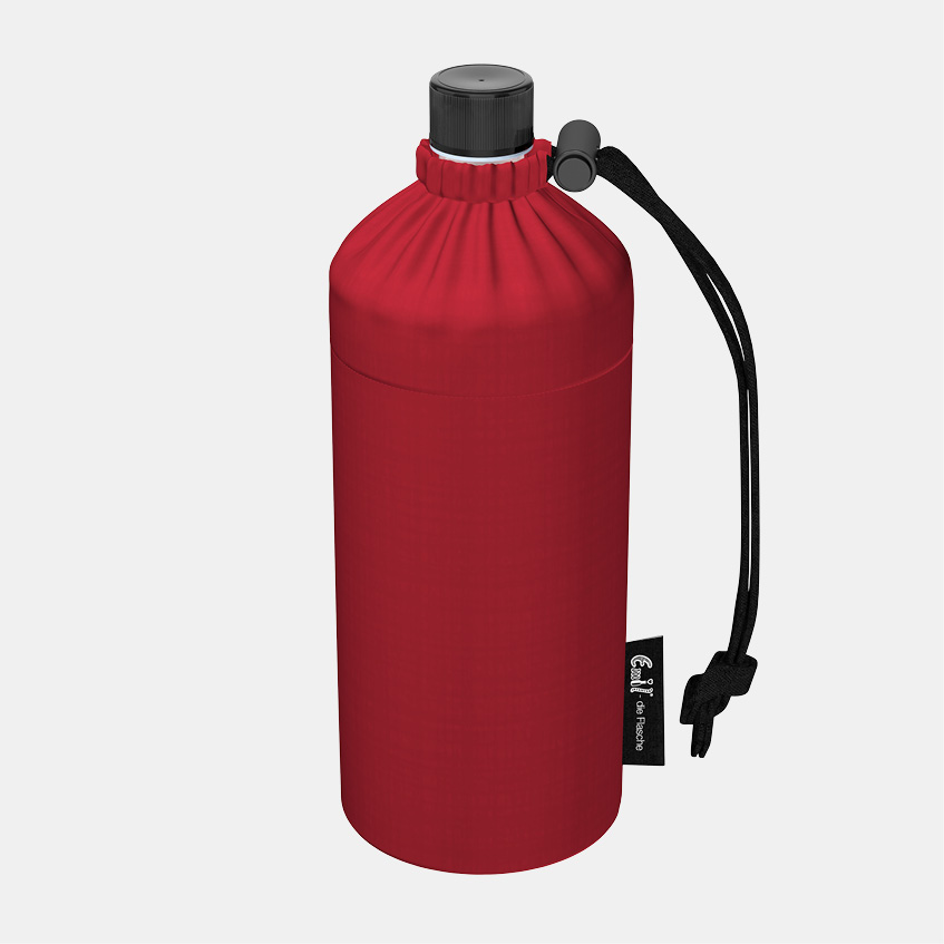 Trinkflasche Design Red Emil Glas Trinkflasche rot