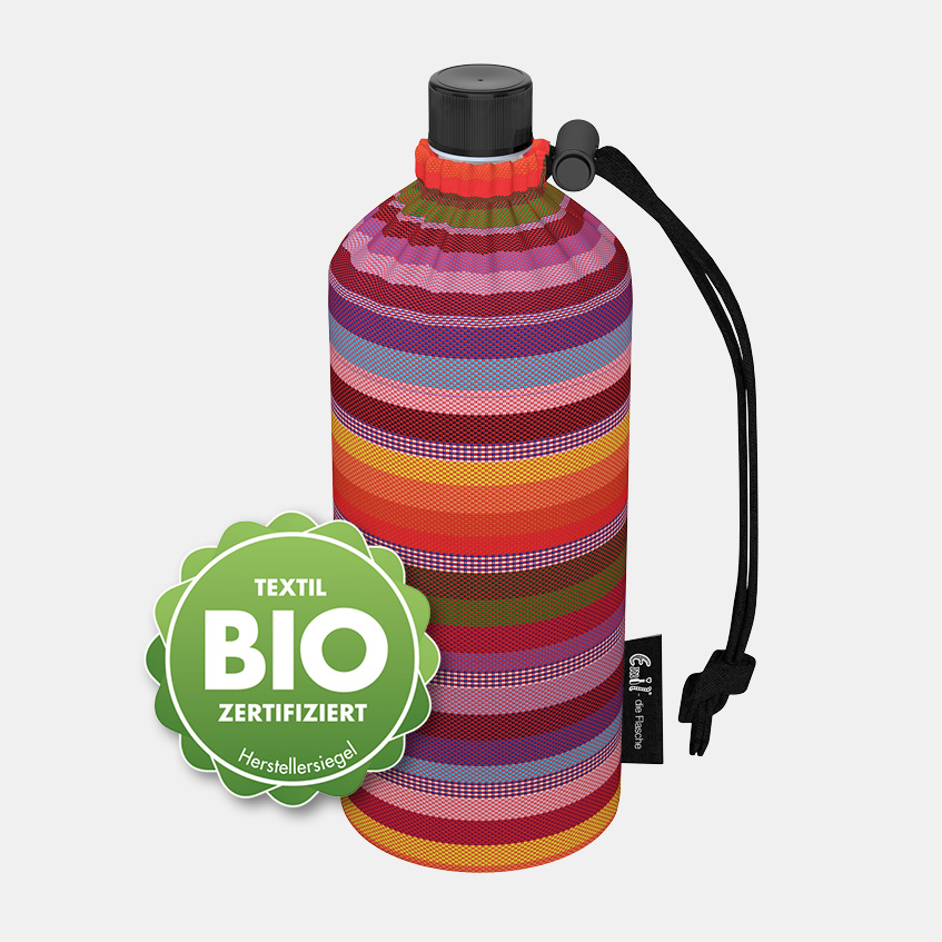 Trinkflasche Design BIO-Streifen Emil Trinkflasche Bio Streifen