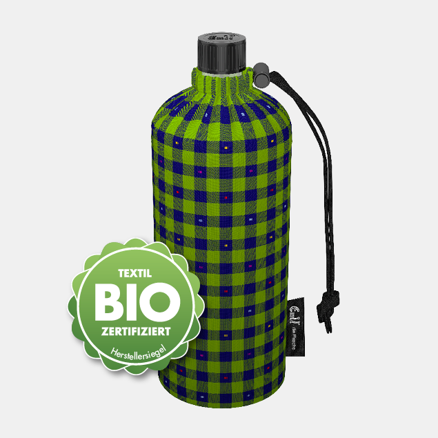 Trinkflasche Erwachsene Design BIO-Karo 0,6l