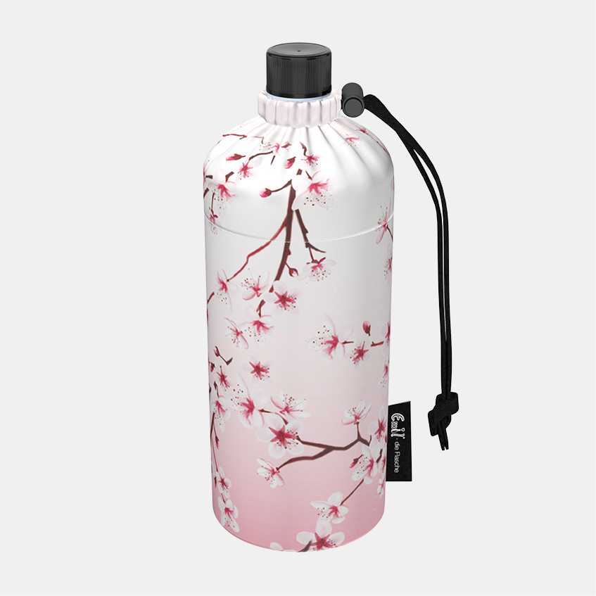Trinkflasche Design Kirschblüte Trinkflasche Glas Kirschblüte