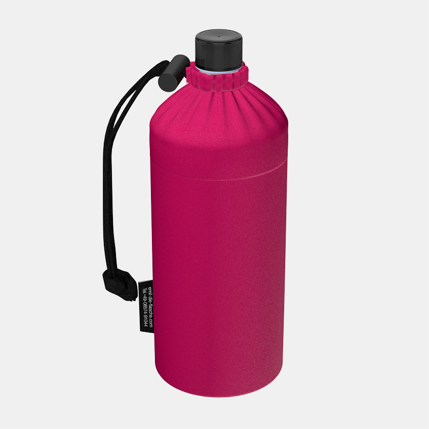 Emil Glas Trinkflasche pink