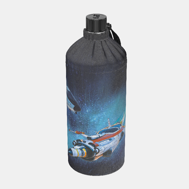 Trinkflasche Kinder Motiv Space